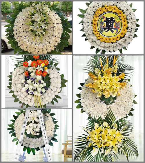四川成都崇州市怀远镇黄鹤村花圈速递
